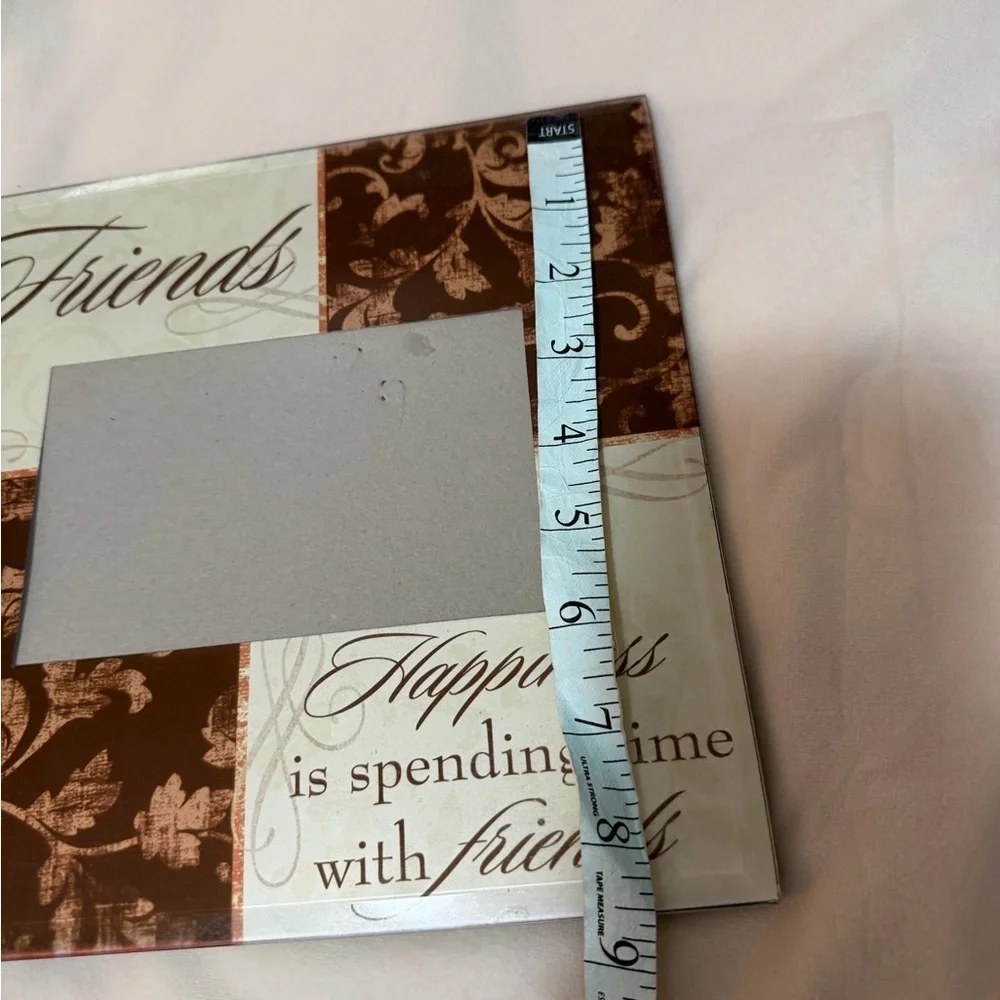 Brown and Cream Decorative Photo Frame Friends 3.5 x 5 Photo